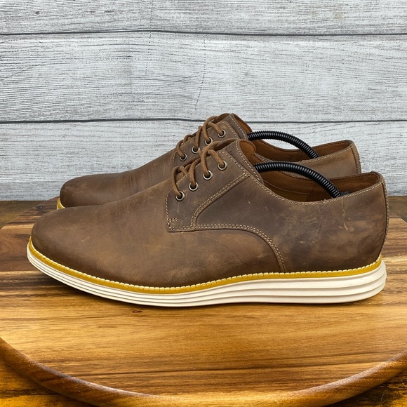 Cole Haan Original Grand Plain Toe Brown Leather Oxford C30305 Men’s Size 11